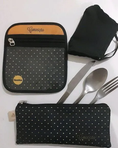Kit Essencial- porta máscaras e talheres - foto 2