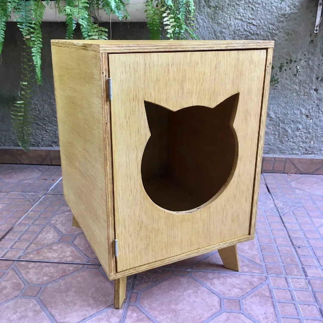 🐾 Caixa de Areia para Gatos em Madeira – Casinha Pet - foto 4