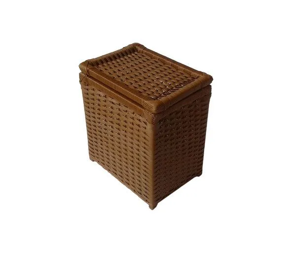 Cesto Roupa Sintético Avelã 24x46x48 - artesanato de Mundo Urbano