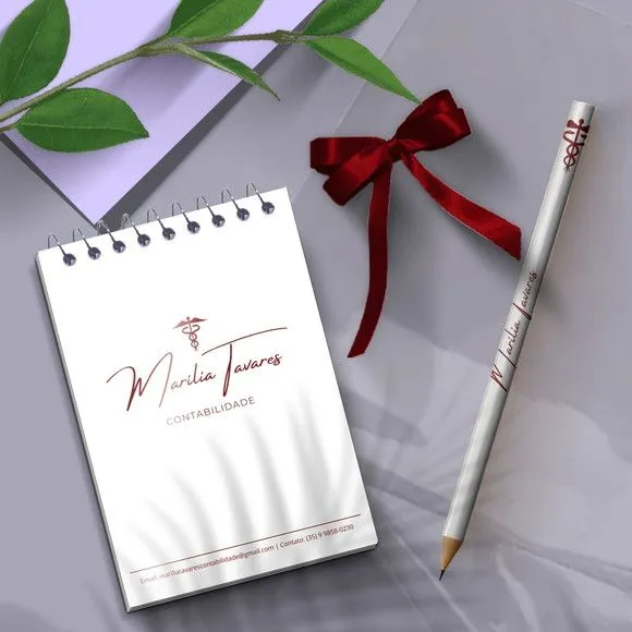 Bloquinho - Logo Marca Personalizado - artesanato de Mi Papelaria Criativa
