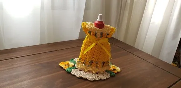 Capa para Adoçante Vestidinho - Canário - foto 2