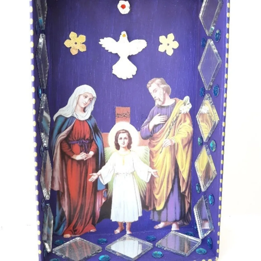 Relicário Sagrada Familia Roxo - foto 2