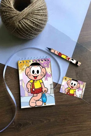 Bloquinho Cascão Personalizado - artesanato feito à mão por Mi Papelaria Criativa