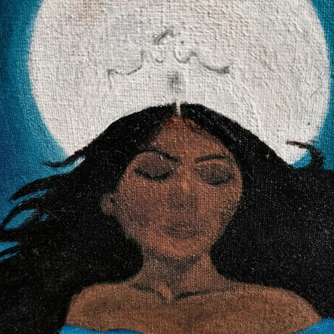 Iemanjá - Rainha do Mar - Tela pintada a mão com muito axé - foto 3