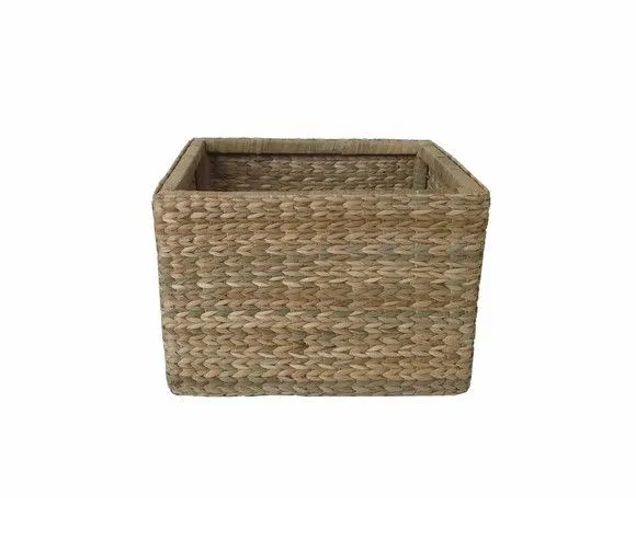 Cesto Caixote Taboa Trançada Nt 30x30x35