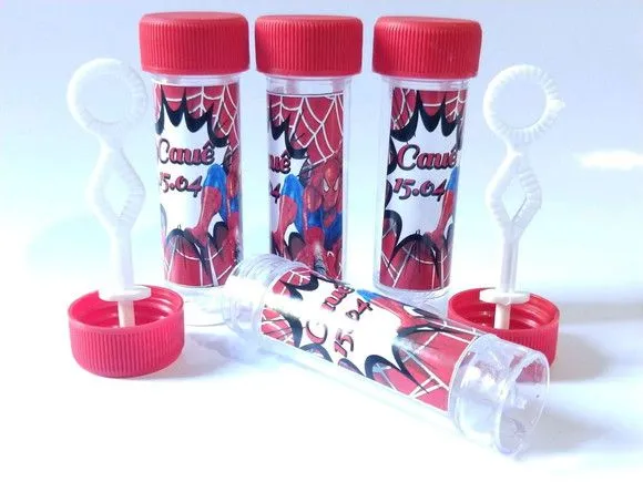 Bolinha de Sabão Homem Aranha Personalizada - foto 2