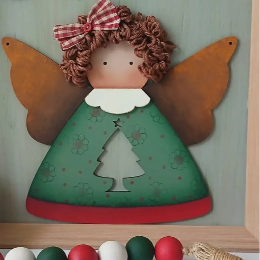 Quadro Anjinha Árvore de Natal - foto 5