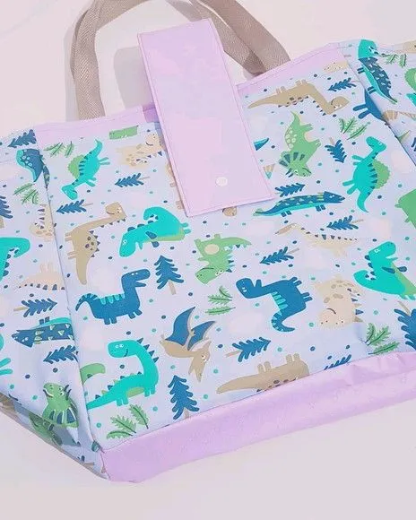 Bolsa de praia organizadora - artesanato feito à mão por Innovare Studio