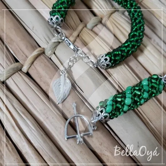 Pulseira e Chaveiro de Chicote - Oxossi - foto 2