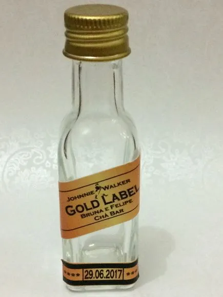 Garrafinha Gold Label Personalizada - foto 2