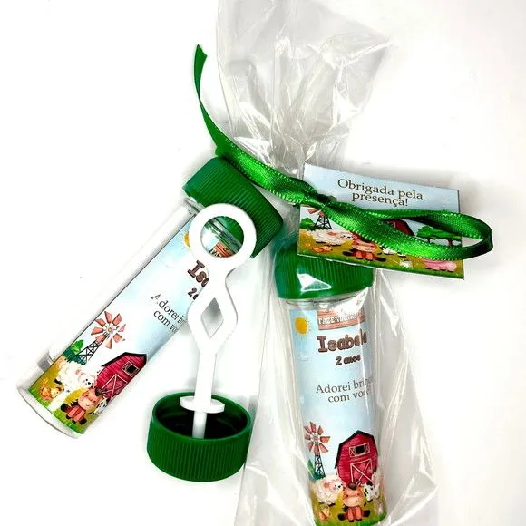 Bolinha de Sabão Fazendinha Personalizada - foto 2