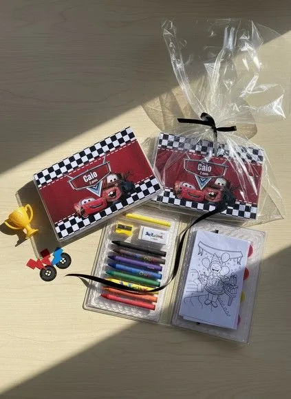Estojo de Pintura - Carros Disney Personalizado - artesanato feito à mão por Mi Papelaria Criativa