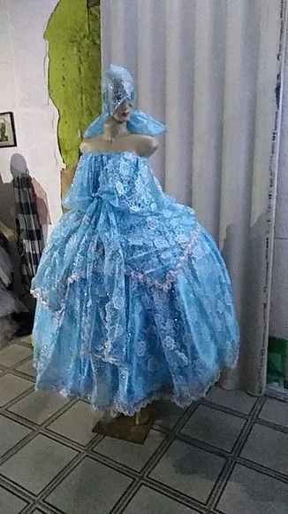 Roupa Iemanjá - artesanato feito à mão por Ateliê Ofatemi