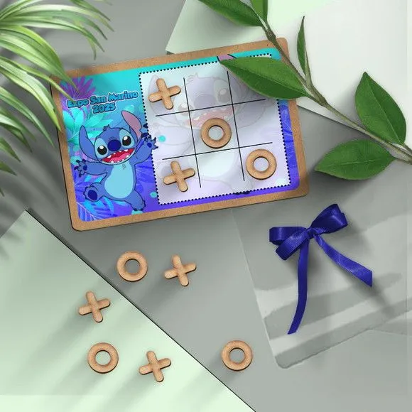 Jogo da Velha - Stich Personalizado - artesanato feito à mão por Mi Papelaria Criativa