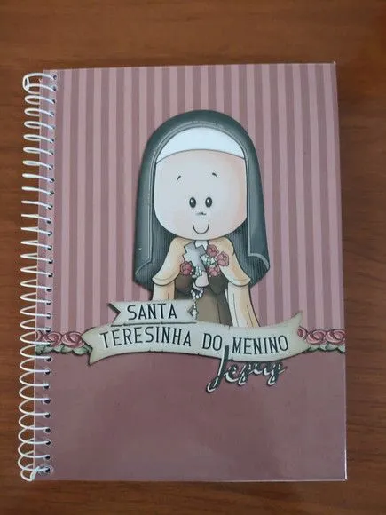 Caderno Capa Dura Grande Espiral 80fls - Santa Teresinha do