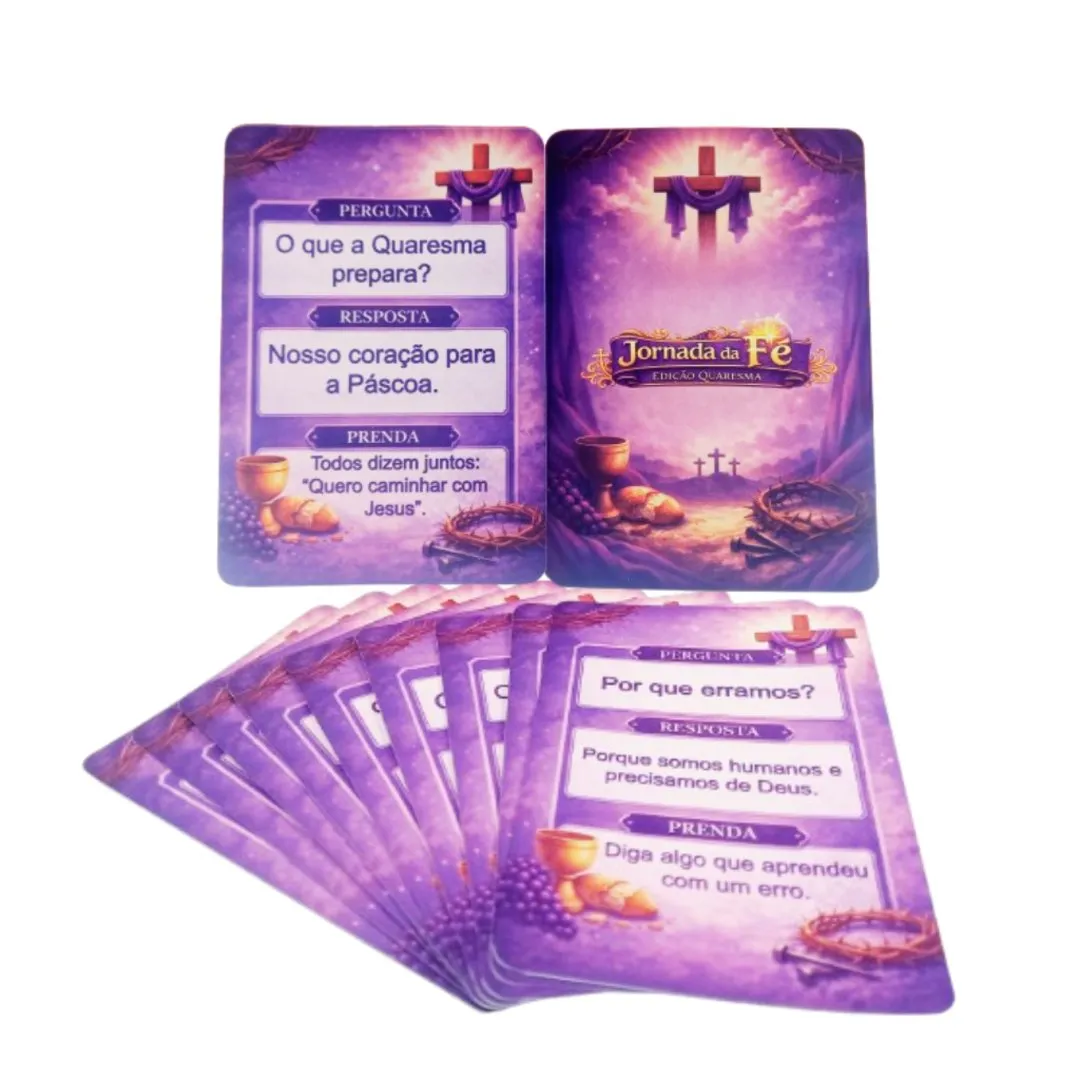 Jogo Cristão da Quaresma – 36 Cartas Bíblicas JD Arte - foto 2