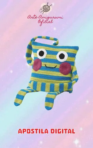 Receita Almofada Engraçada - Amigurumi - artesanato feito à mão por Arte Amigurumi Oficial