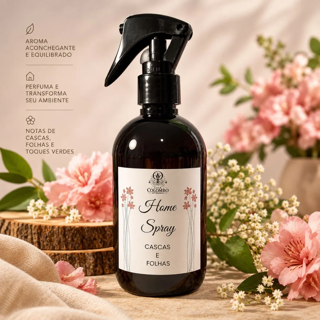 Home Spray Aromatizador de Ambientes Artesanal 250ml - Escolha o Aroma