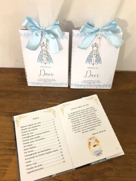 Livro de orações luxo com foto para batismo - foto 3