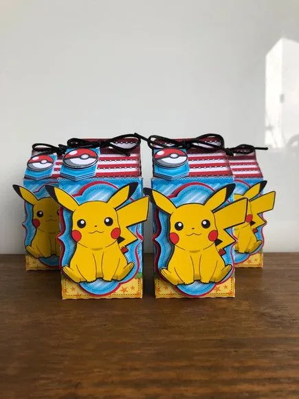 Caixa Milk Pokemon - artesanato de Fina Essência Papelaria Personalizada