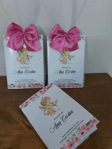 Livro de orações luxo com foto para batismo - foto 4