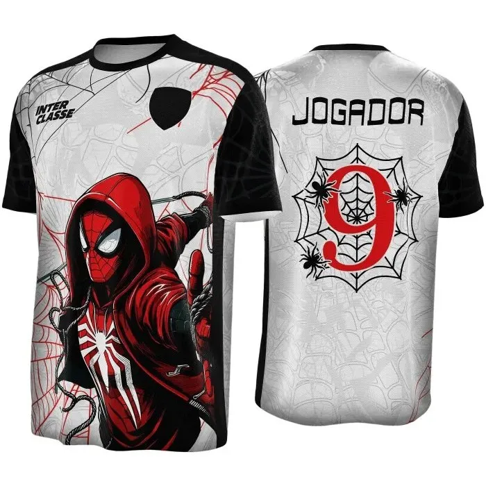 Camisa Interclasse Modelo 01 Aranha Vermelha - artesanato de JD PRINT 3D