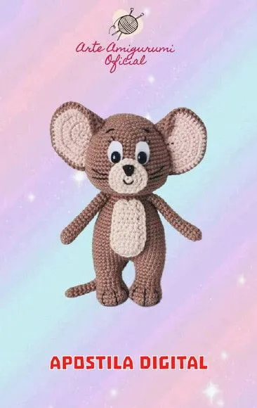 Receita Jerry Amigurumi - feito à mão por Arte Amigurumi Oficial