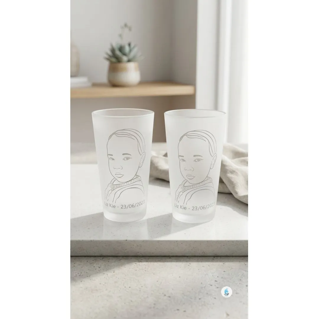 Copo de Vidro Jateado Personalizado com o Desenho da Foto - foto 5