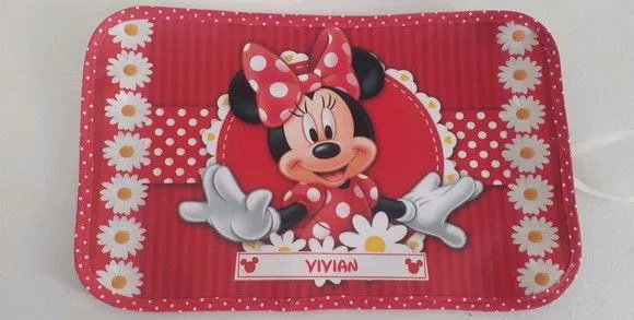 Jogo americano e porta talher Minnie Vermelha - foto 4
