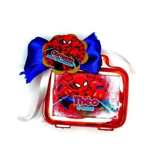 Mini Maleta com Massinhas Homem Aranha Personalizada - foto 2