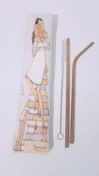 Porta canudo ecológico - artesanato feito à mão por Innovare Studio