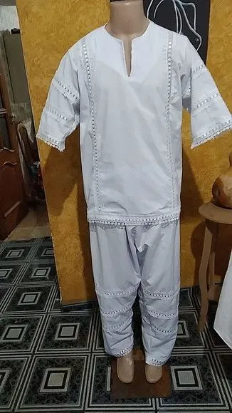 Conjunto Masculino com Entremeios - artesanato feito à mão por Ateliê Ofatemi