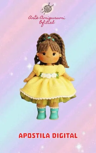 Receita Boneca Loresima Amigurumi - artesanato feito à mão por Arte Amigurumi Oficial