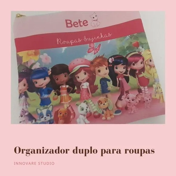 Organizador Duplo G - Moranguinho - feito à mão por Innovare Studio