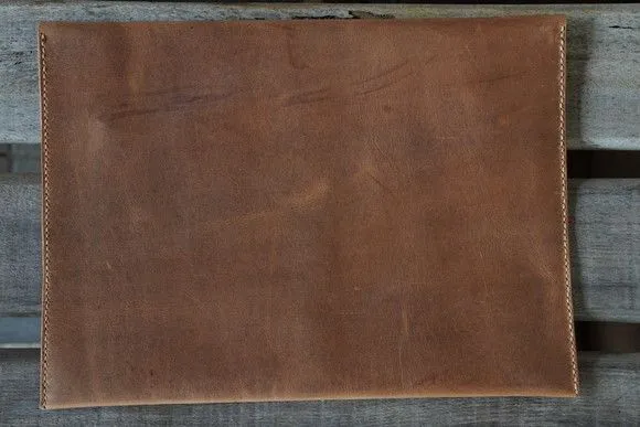 Capa de Couro Macbook Air 13" Ultrabook Couro Legítimo Crazy - foto 4