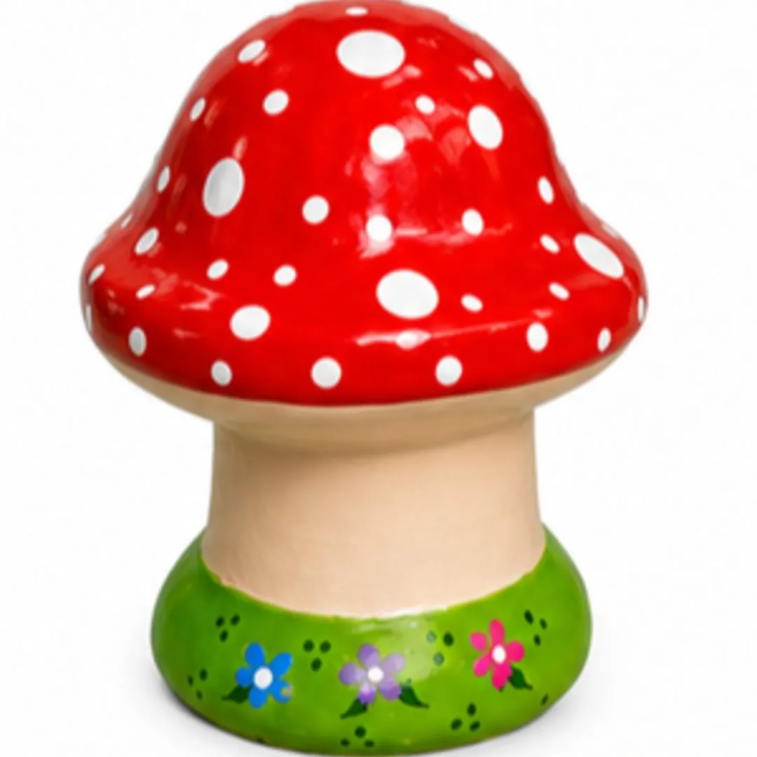 Cogumelo de Decoração para Jardim Artesanal. - artesanato feito à mão por Natura Domus