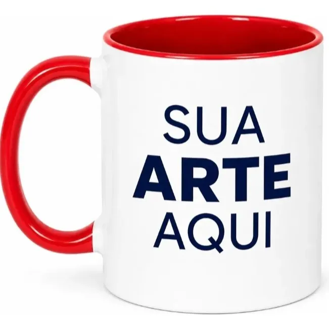 Caneca Personalizada Colorida 325ml - artesanato feito à mão por laura personalizados