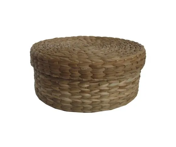 Taboa Caixa Redonda Natural 27x12 - artesanato de Mundo Urbano