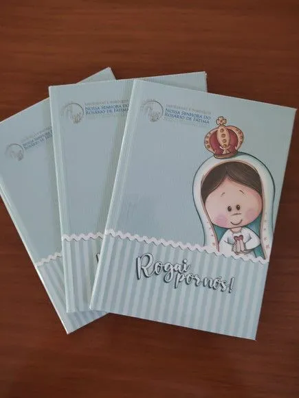 Caderno Capa Dura 1/4 Brochura 48fls Nossa Senhora de Fátima - foto 2