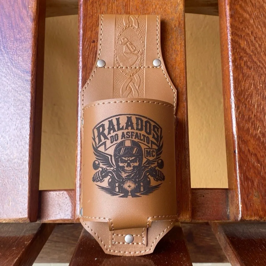 Porta-Cerveja Artesanal Personalizado a Laser em Couro Sintético - foto 3