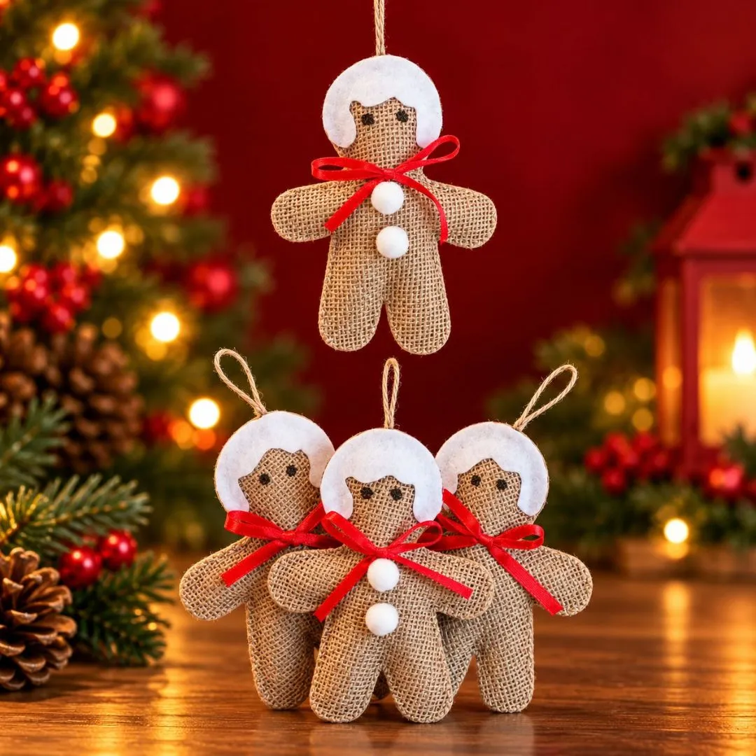 Pingentes de Natal - Juta Natural com Enchimento - Lembrancinha e Brinde - foto 7
