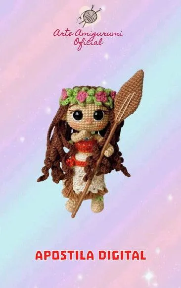 Receita Moana - Amigurumi - feito à mão por Arte Amigurumi Oficial
