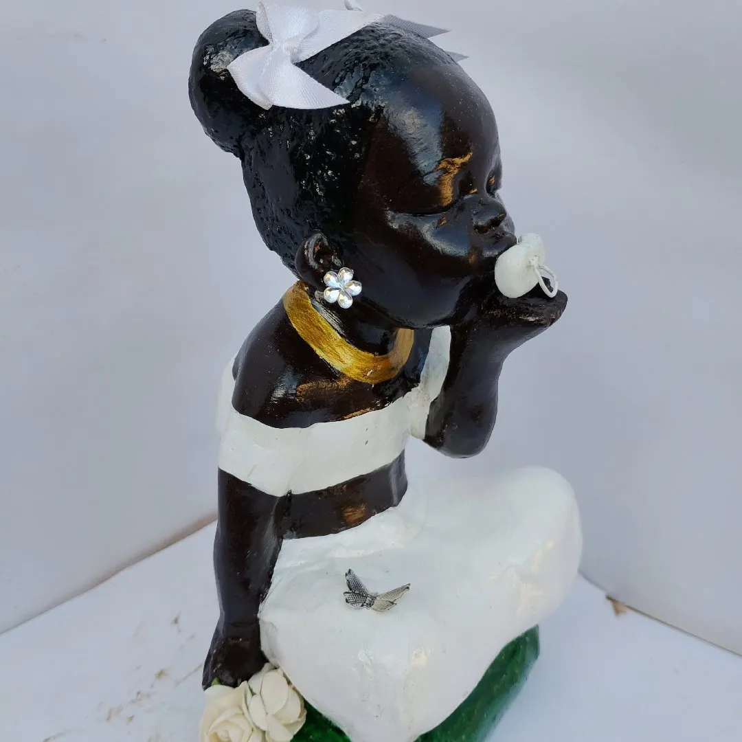 erê menina gesso 15 cm - foto 3