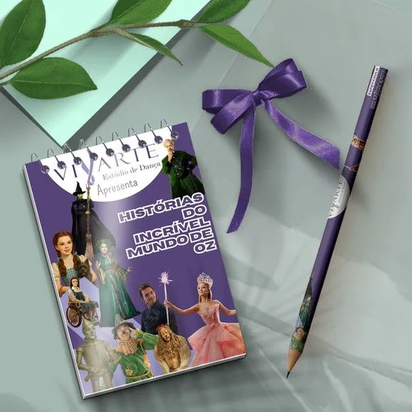 Bloquinho - Wicked Personalizado - artesanato feito à mão por Mi Papelaria Criativa