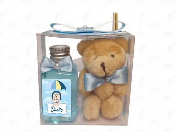 Aromatizador com Ursinho Aviador Personalizado - artesanato feito à mão por creativitybynina