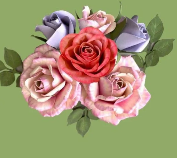 Rosas de Papel Realistas a Retirar - artesanato de PAPCRIE