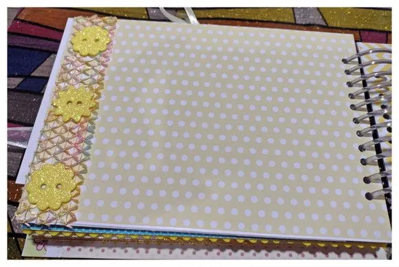 Álbum de Fotos Personalizado Ursinho Bebê - Rosa e Amarelo - foto 5