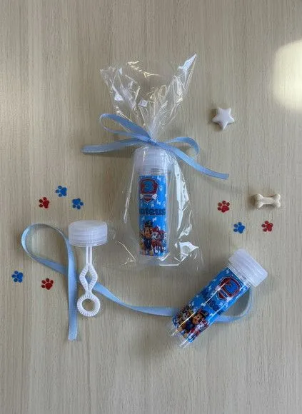 Bolha de Sabão - Patrulha Canina Personalizado - artesanato feito à mão por Mi Papelaria Criativa