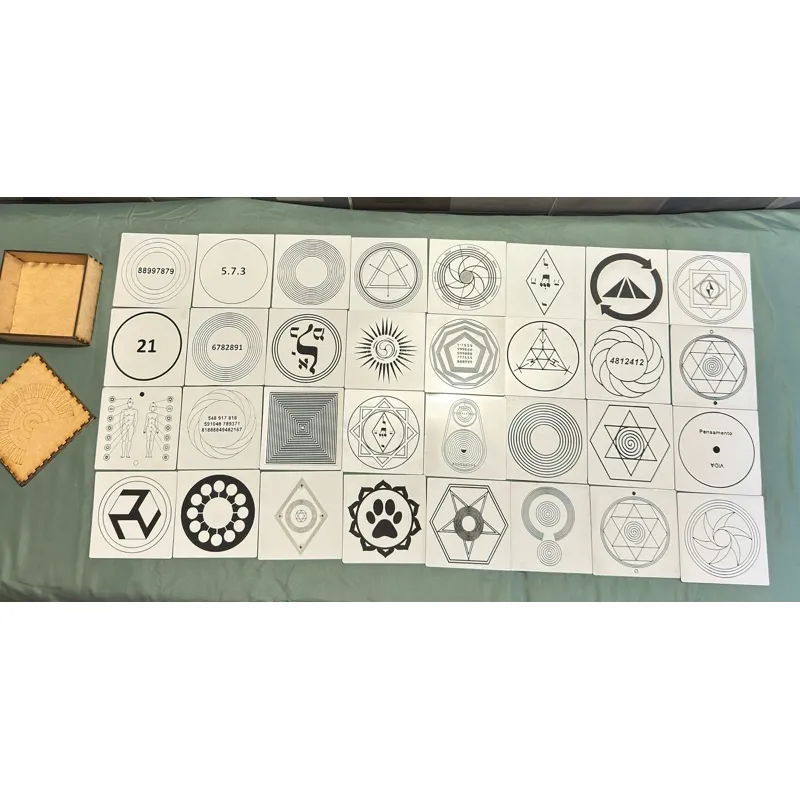 Kit Escolha Gráficos da Radiestesia em ABS 12x12cm 2mm (Monte seu kit personalizado parte 1) - foto 2