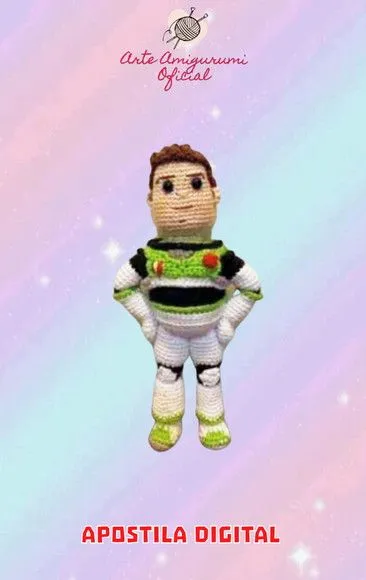 Receita Buzz Lightyear Amigurumi - feito à mão por Arte Amigurumi Oficial